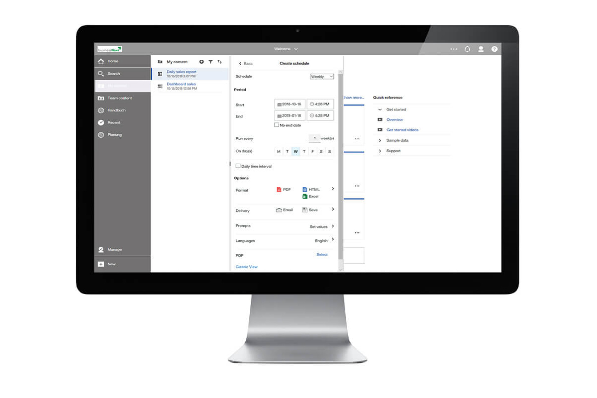 5. Exporting reports according to your own needs and …